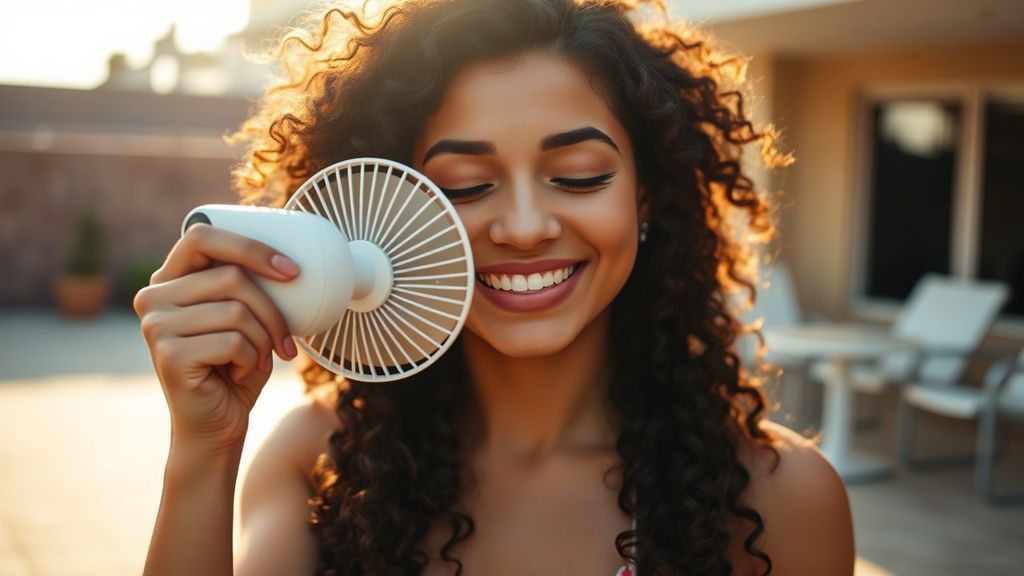 how to use a handheld fan for shortness of breath and vagus nerve cooling